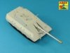 Aber 72L-67 170 mm A/T gun barrel for German Jagdpanzer E-100 (1:72)